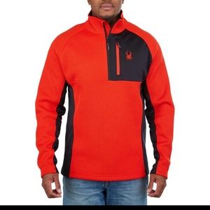Spyder Men’s Gait Half Zip Jacket  red nwt